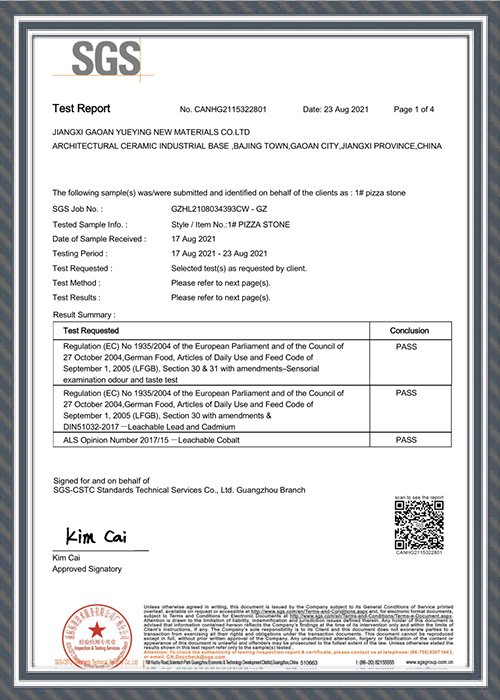 LFGB certificate