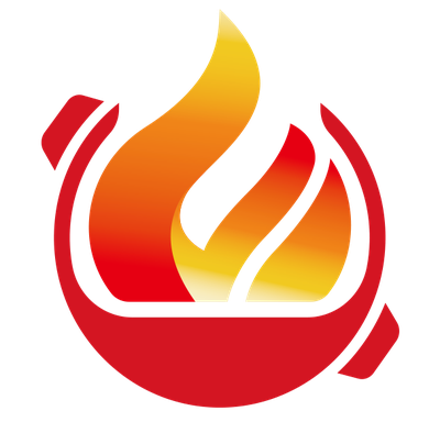 Yuefu BBQ flame logo