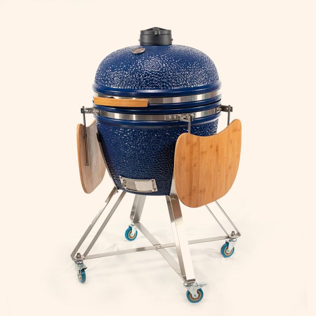 Ceramic Egg Grill 21 Inch Blue