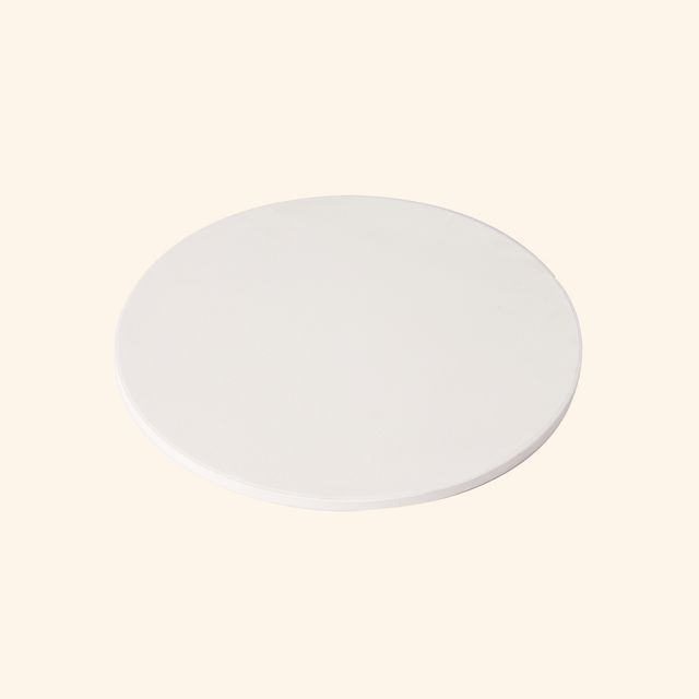 Round Beige Ceramic Pizza Stone With Handles