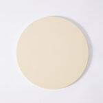 Round Beige Ceramic Pizza Stone With Handles