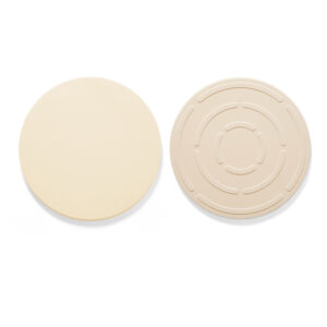 Round Beige Ceramic Pizza Stone With Handles
