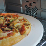 Round White Ceramic Pizza Stone For Bbq