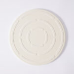 Round White Ceramic Pizza Stone For Bbq