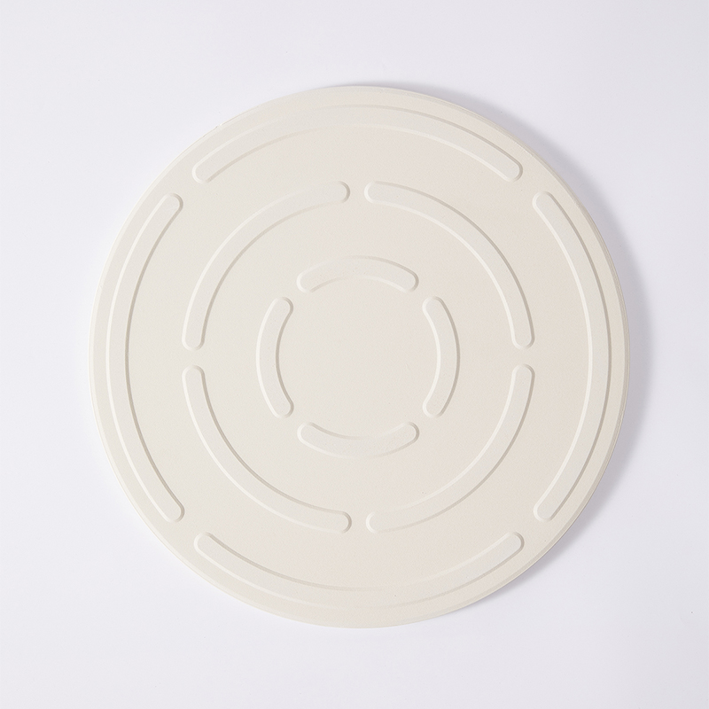 Round White Ceramic Pizza Stone For Bbq