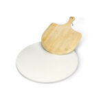 Round 15″ Large Pizza Stone for Oven and Grill with Pizza Peel, Baking Stone for Pizza, Bread,BBQ