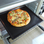 Nonstick pizza baking pan 15″ cordierite pizza stone for oven baking