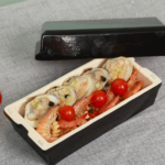 Black Ceramic Rectangular Bread Baking Dish