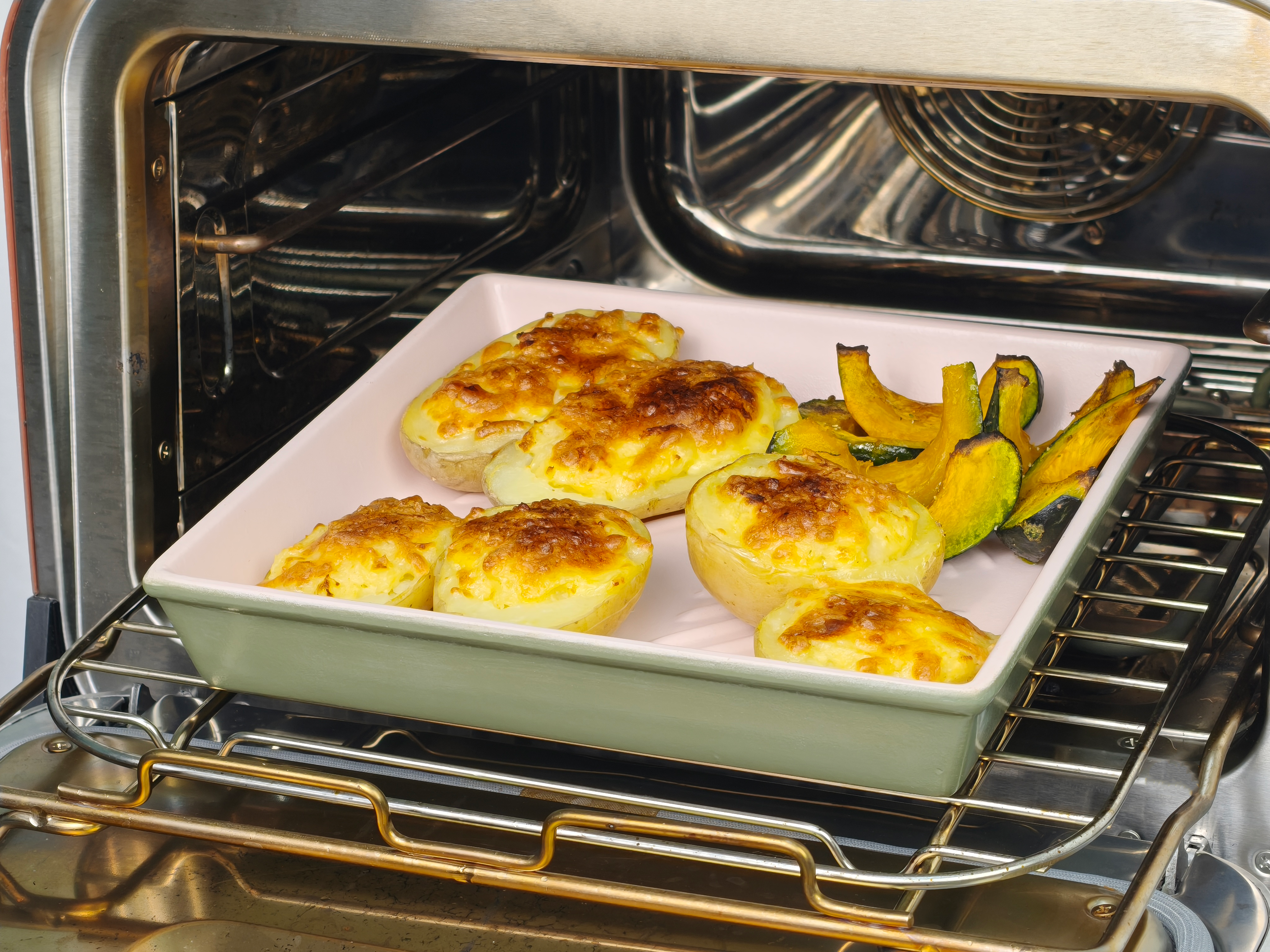 Rectangular Ceramic Baking Tray with Handle，Porcelain Large Baking Dishes for Casserole, Lasagne, Roasting, Baking