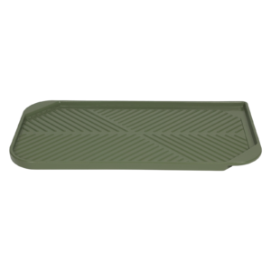 Barbecue plate with handle for skewers