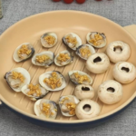 Round Ceramic Grill Plate, Oven to Table Baking Pan Plate Bakeware Dish For Dinner Dessert Pie Microwavable Oven Tray with Two Handle