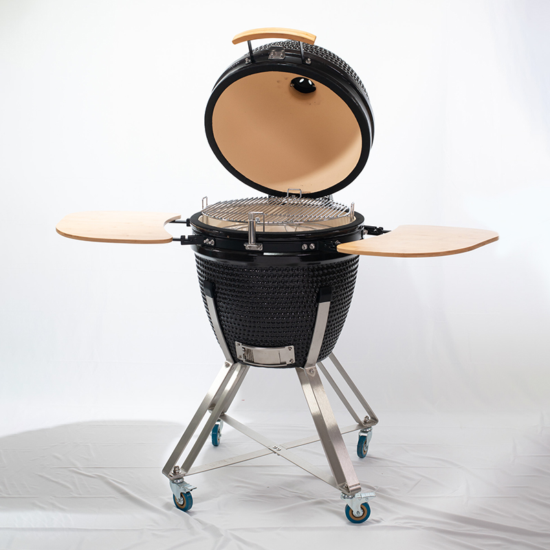 21 Inch Kamado Bbq Grill- Black For Sale