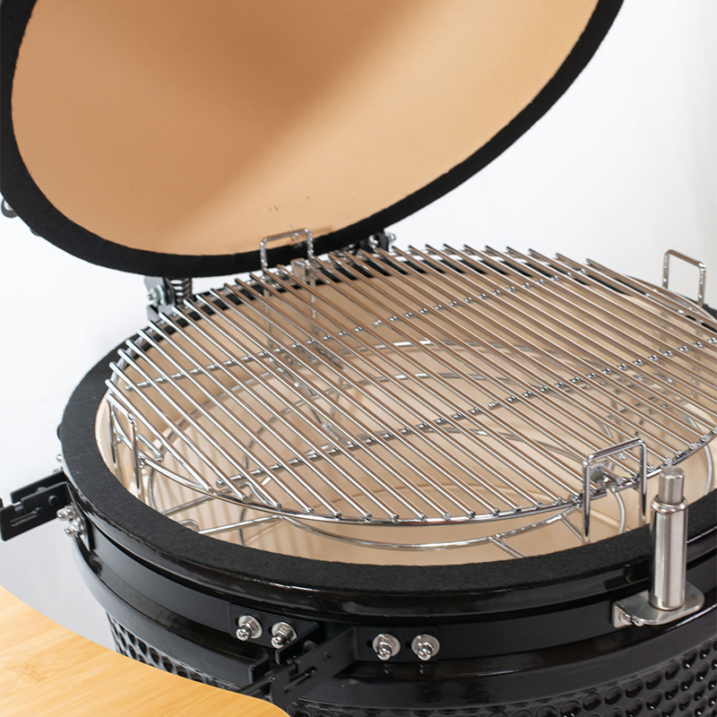 21 Inch Kamado Bbq Grill- Black For Sale
