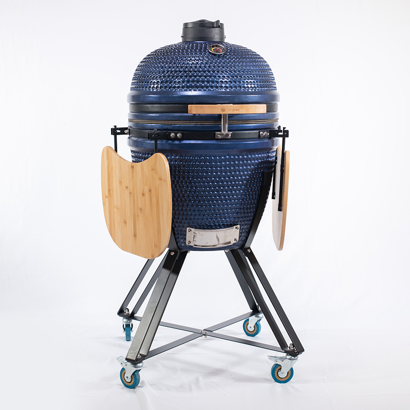 Ceramic Egg Grill 21 Inch Blue