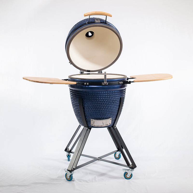Ceramic Egg Grill 21 Inch Blue
