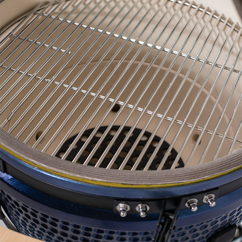 Ceramic Egg Grill 21 Inch Blue