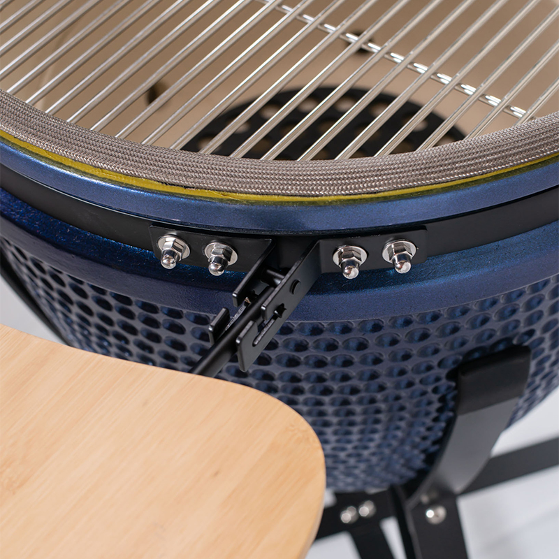 Ceramic Egg Grill 21 Inch Blue