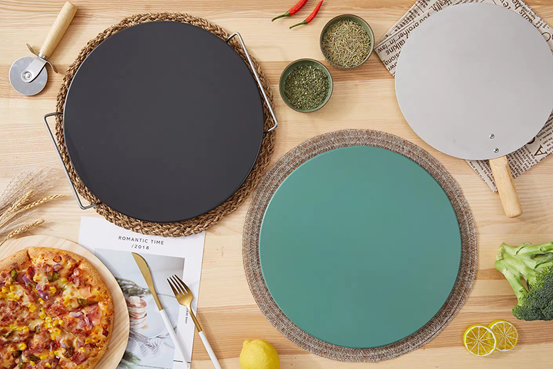 Round Black Ceramic Pizza Stone For Sale